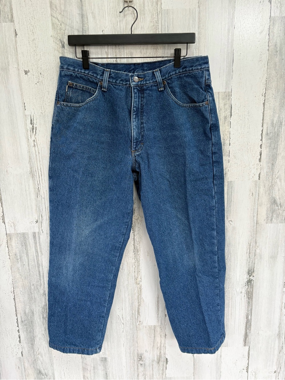 L.L. Bean Men’s Size 36X27 Flannel Lined Straight Leg Blue Denim Jeans